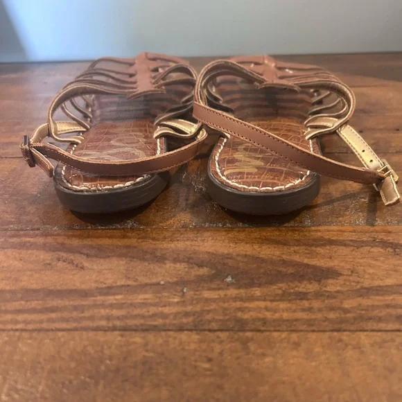 Sam Edelman Gilda Tan Gladiator Flat Sandals in Size 8.5 - Picture 5 of 7